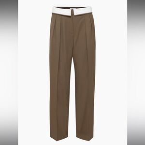 Aritzia bureau pant in expresso brown